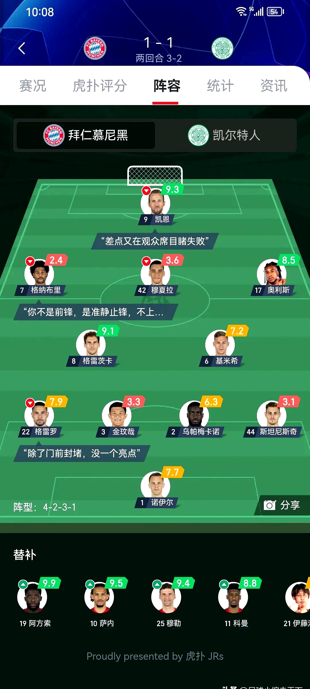 拜仁巨星伤愈复出即破门，全场球迷沸腾，影响一下系统作品.